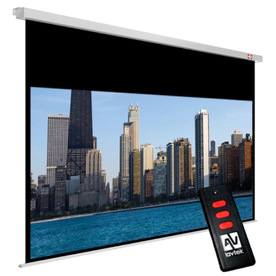 Електрически екран за проектор Avtek Cinema Electric 240, 104" (16:9), 230x129.4 см., бяла кутия